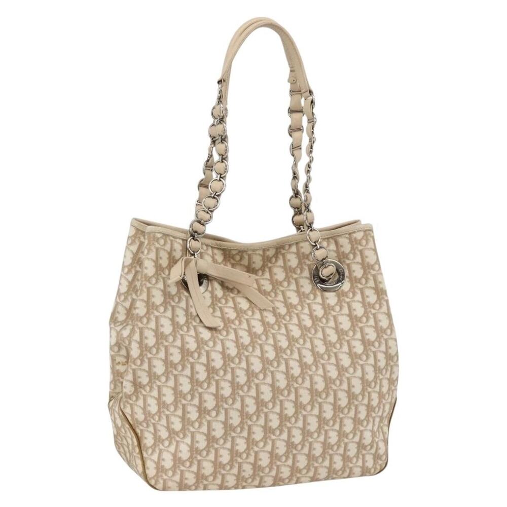 Dior Trotter Chain Romantic Bag Beige Handbag